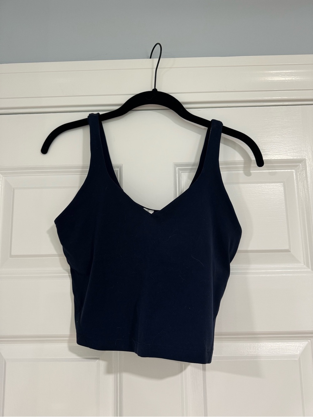 lululemon athletica Navy V-Neck Align Cropped Tank